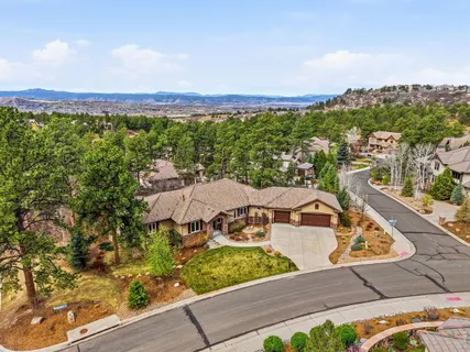 a view of a city from a terrace