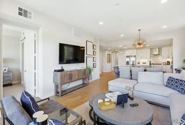 a view of a couch in a living room