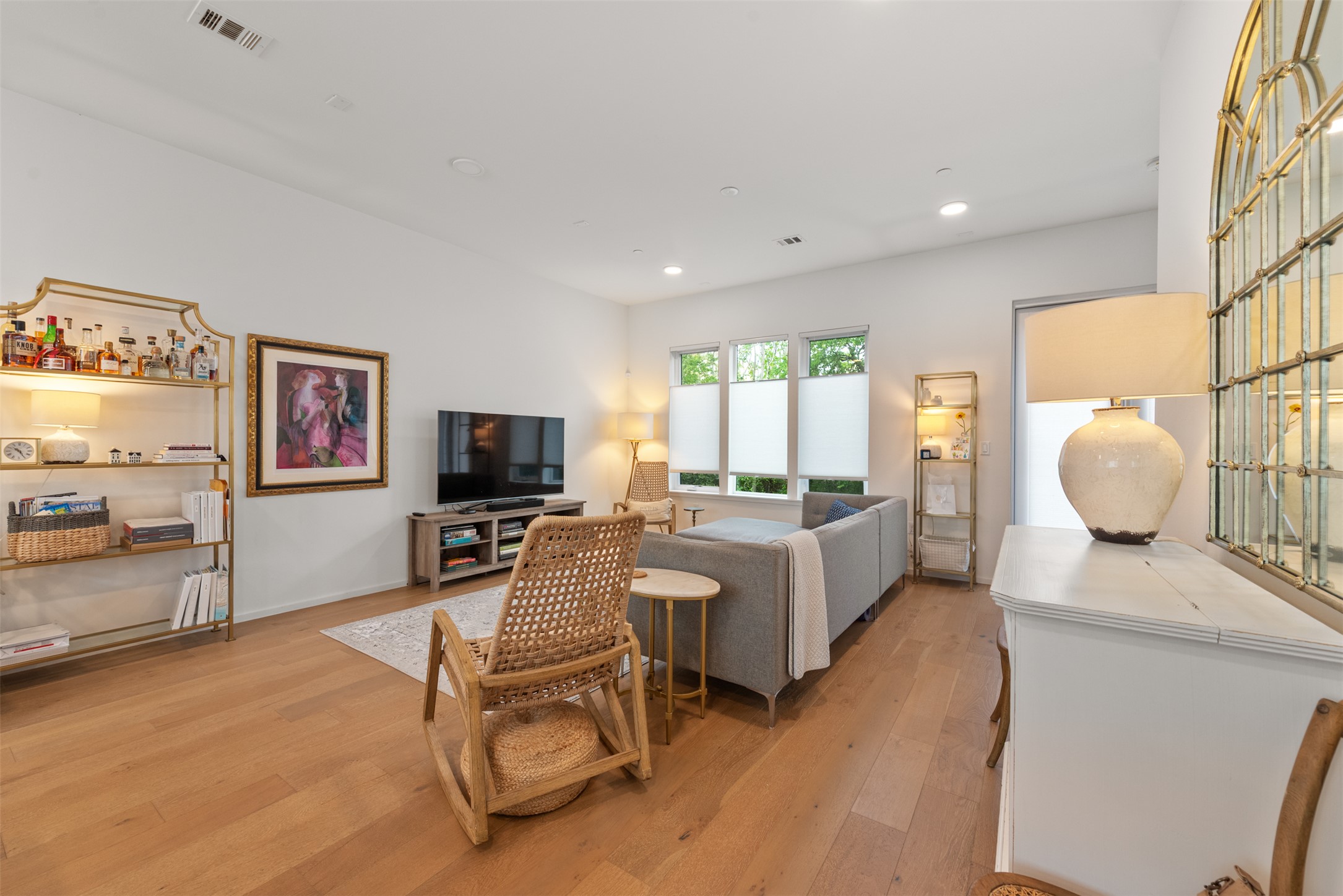 3100 Menchaca Road, Unit 27 Austin, TX 78704 - Photo 4 of 30 Big windows with high quality custom window treatments.