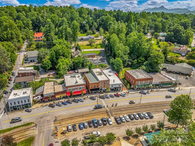 an aerial view of a city