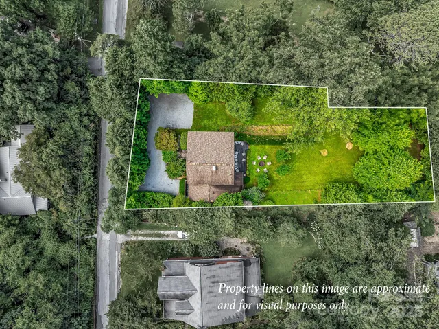 a view of a backyard of a house