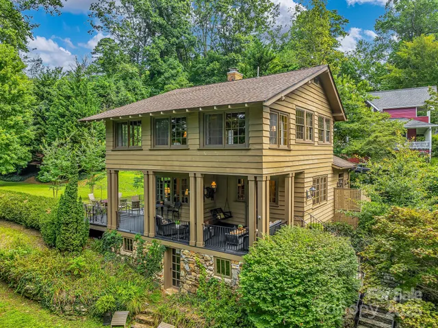 a view of a house with garden