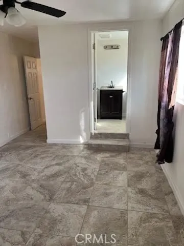 a room with a cabinets