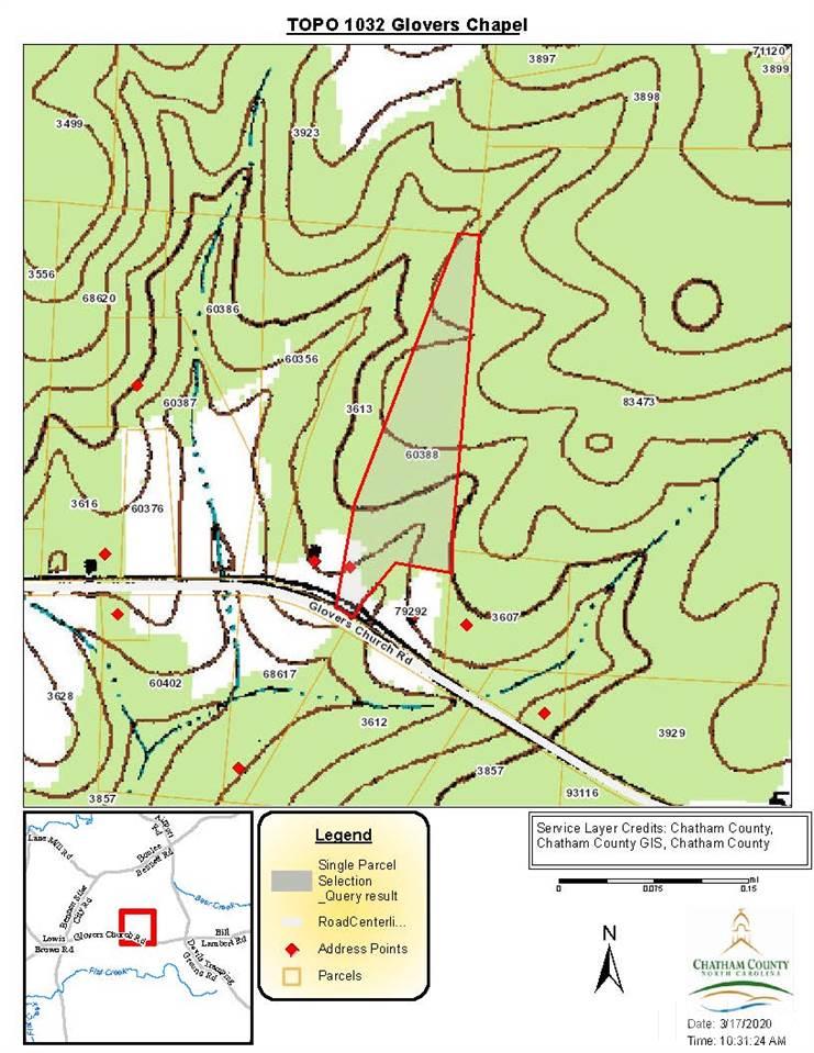 1032 Glovers Church Road Bennett, NC 27208 - Photo 4 of 12 Topo Map