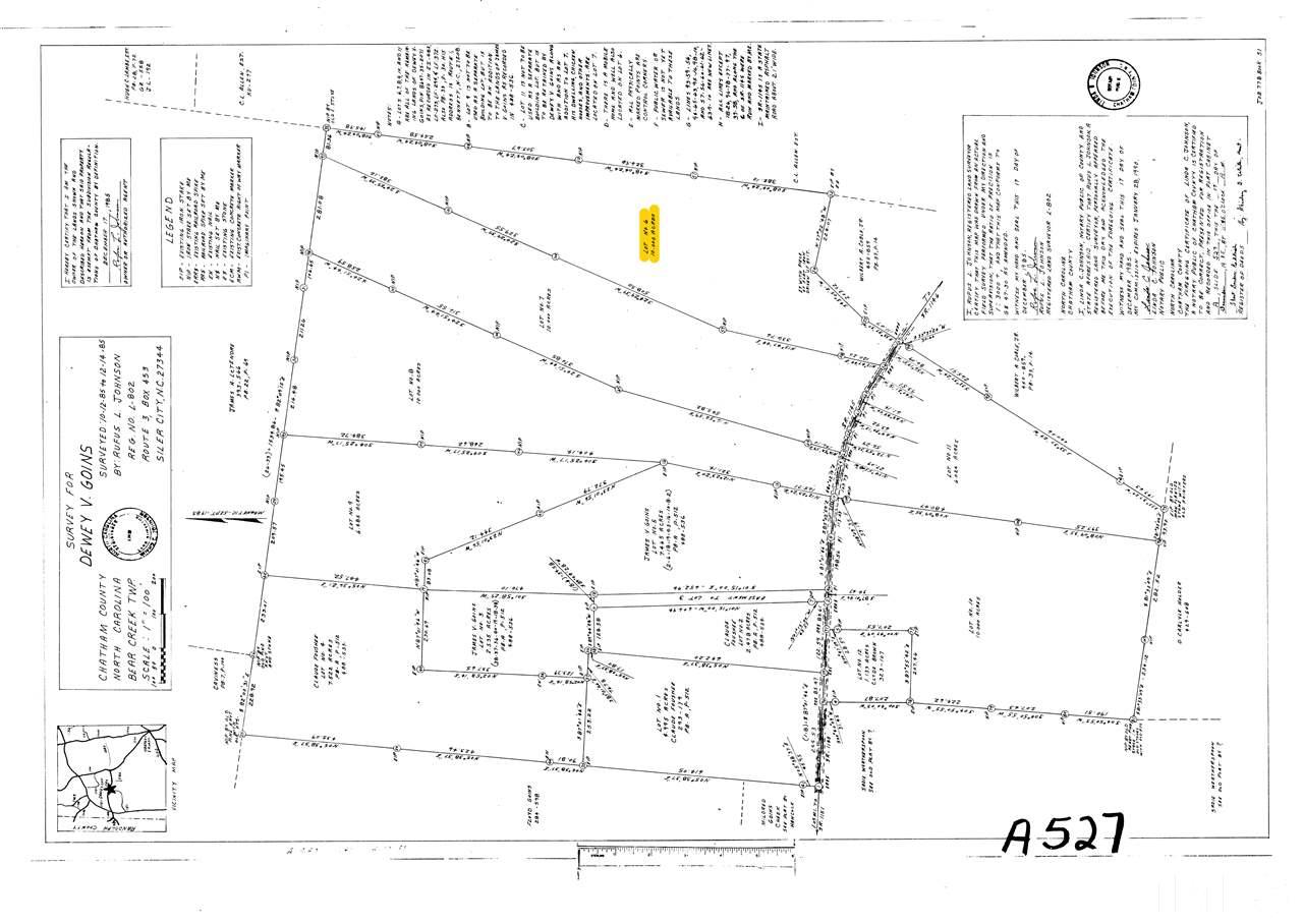 1032 Glovers Church Road Bennett, NC 27208 - Photo 5 of 12 Plat Map. Lot 6
