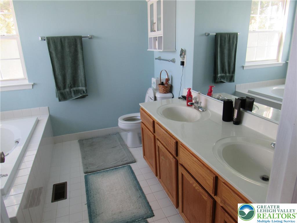 17 Wilt Road Bechtelsville, PA 19505 - Photo 26 of 38 a bathroom with a sink a toilet and mirror