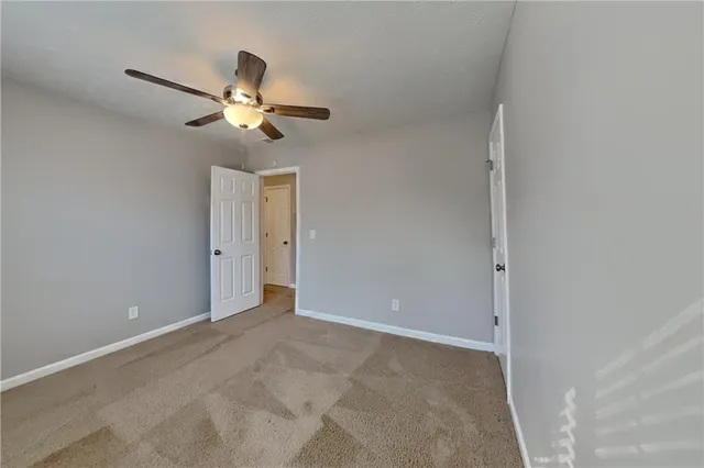 a view of an empty room