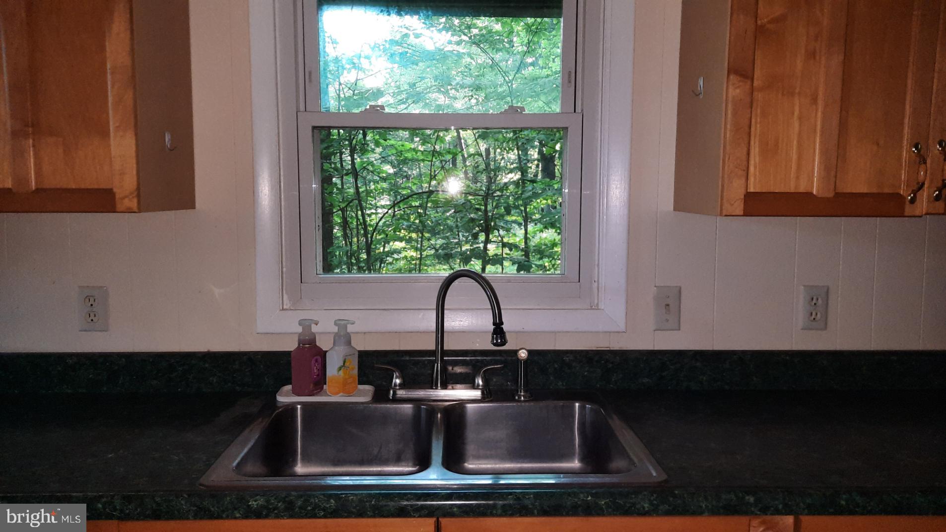 461 Chipmunk Trail Lane Linden, VA 22642 - Photo 10 of 26 a kitchen with a sink a counter top space and a window