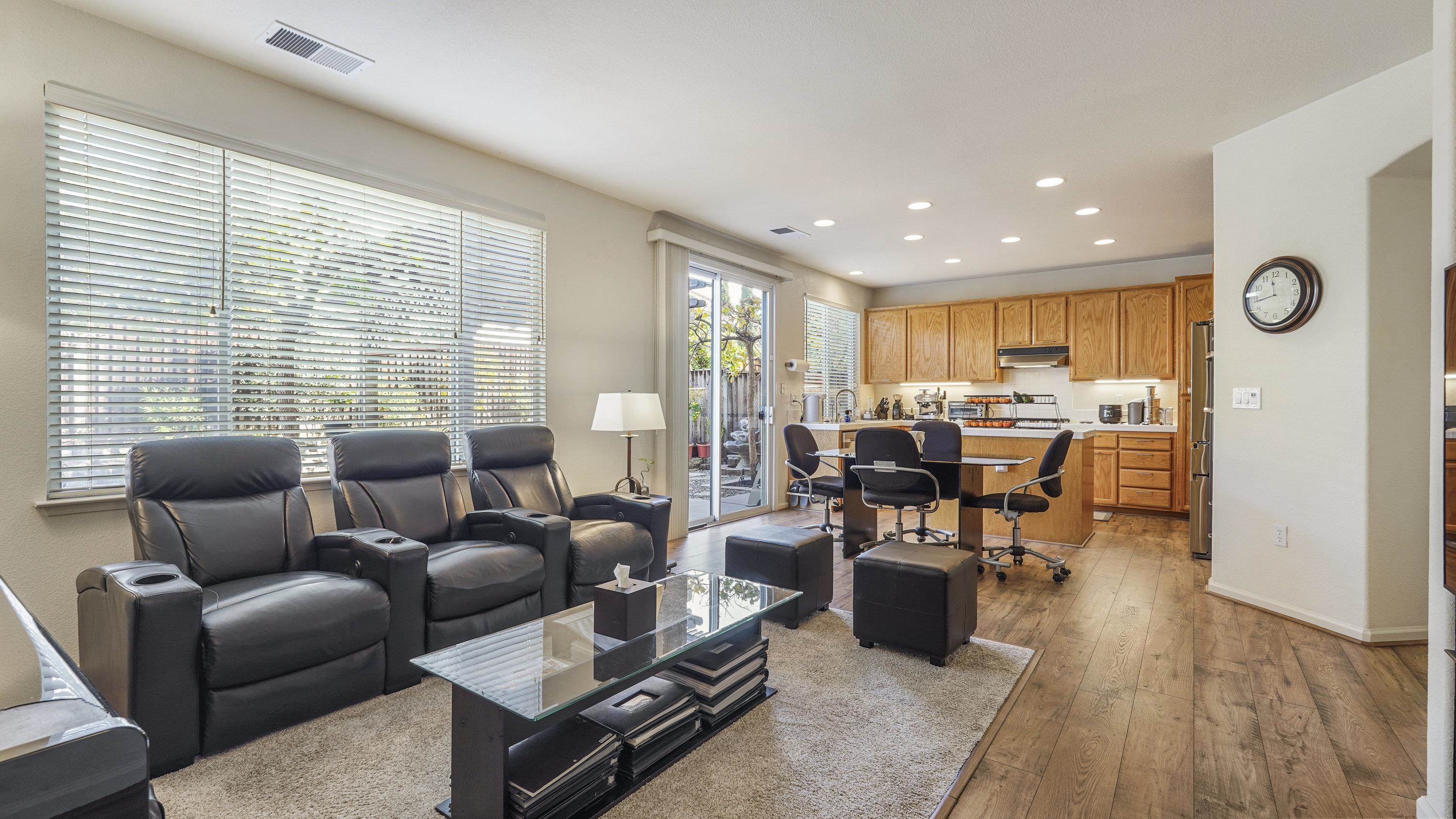1388 Four Oaks Road San Jose, CA 95131 - Photo 16 of 47 a living room with furniture and wooden floor