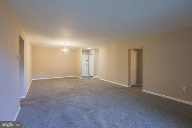 a view of an empty room