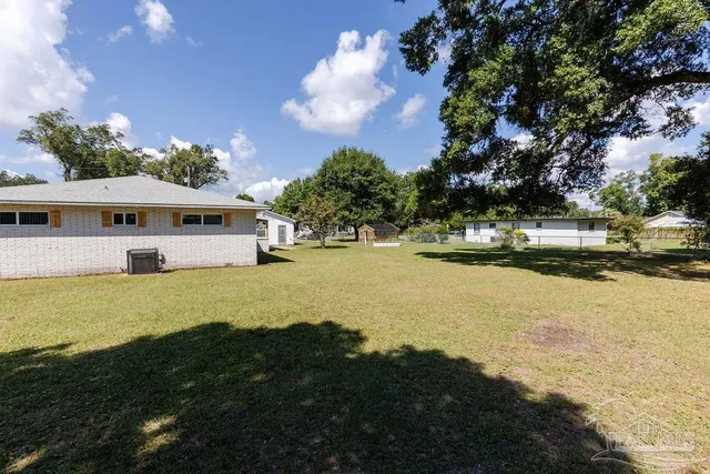 a large body of water with a large trees