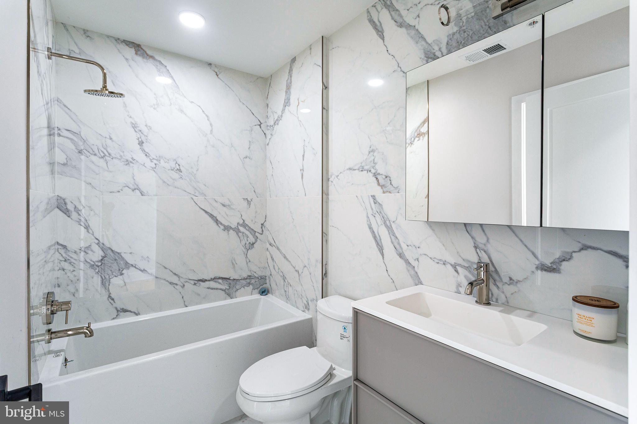 1516 East Capitol Street Northeast, Unit F Washington, DC 20003 - Photo 32 of 53 a bathroom with a sink a toilet and a bathtub