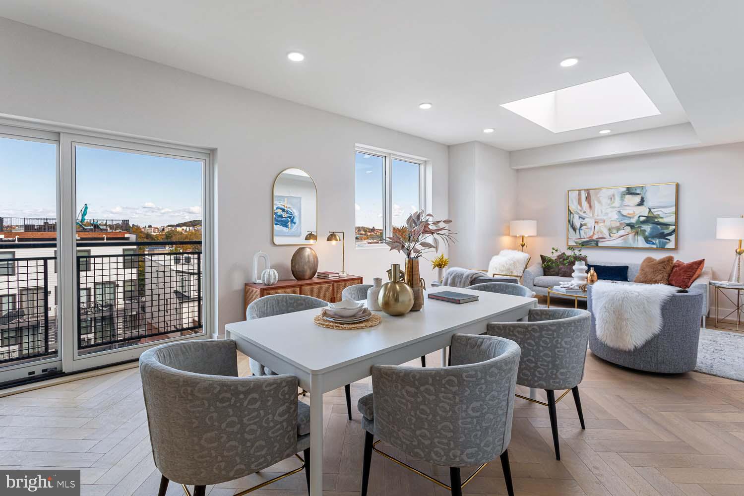 1516 East Capitol Street Northeast, Unit F Washington, DC 20003 - Photo 6 of 53 a living room with fireplace furniture and a large window