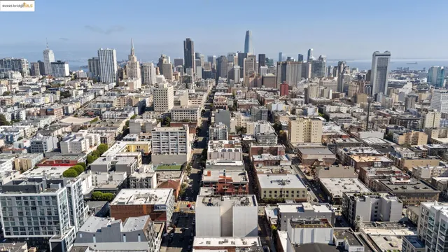 an aerial view of city