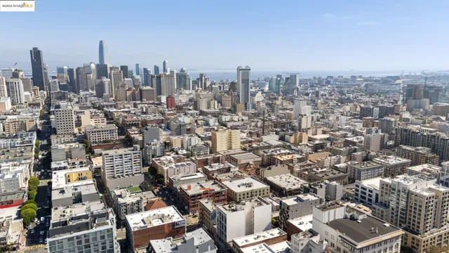 an aerial view of city