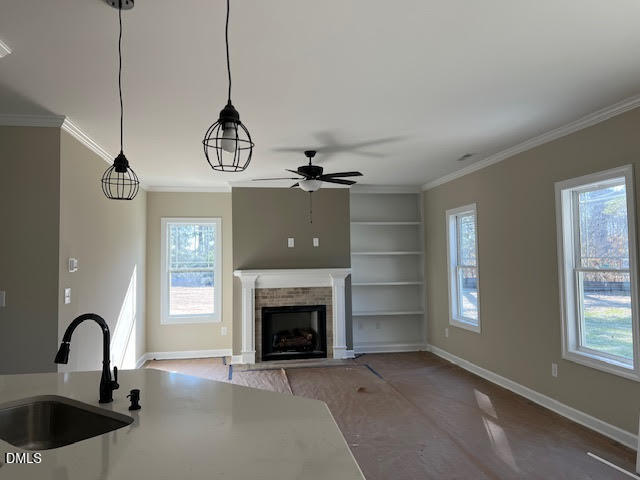 18 Alex Acres Way Selma, NC 27576 - Photo 7 of 13 a living room with furniture and a fireplace