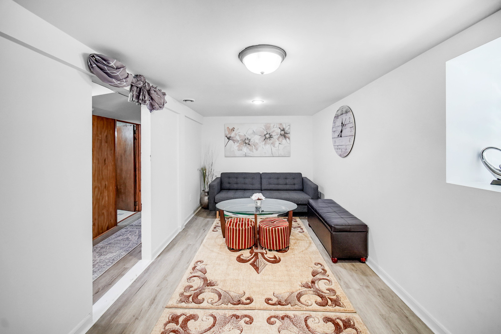 Undisclosed Address Chicago, IL 60641 - Photo 14 of 18 a bedroom with a bed and a lamp on dresser