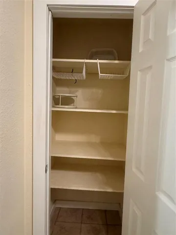 a close view of closet
