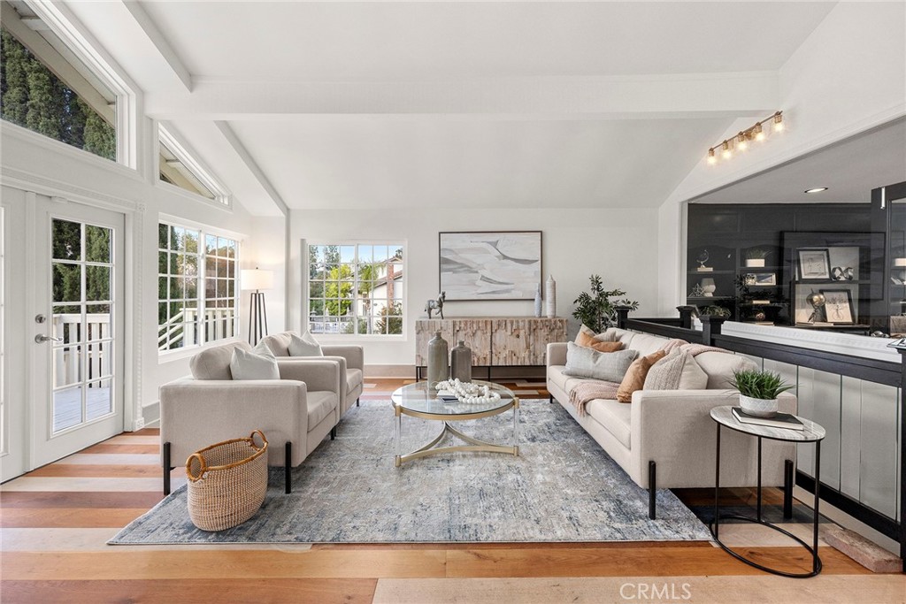 6641 East Canyon Hills Road Anaheim Hills, CA 92807 - Photo 8 of 44 a living room with furniture and a fireplace