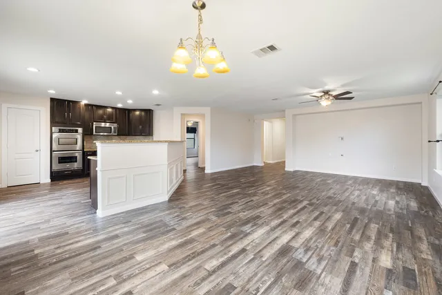 a view of an empty room