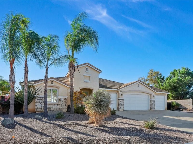 19069 Eldorado Road Perris, CA 92570 - Photo 3 of 49 a view of a house with a yard and potted plants