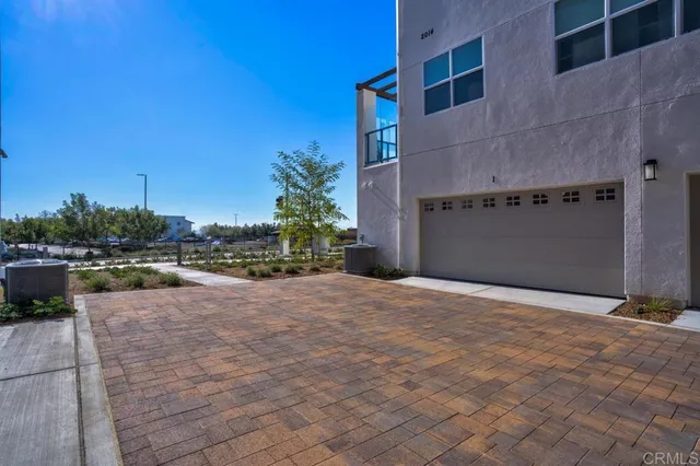 a view of a building from a balcony