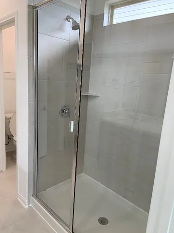 a close view of closet