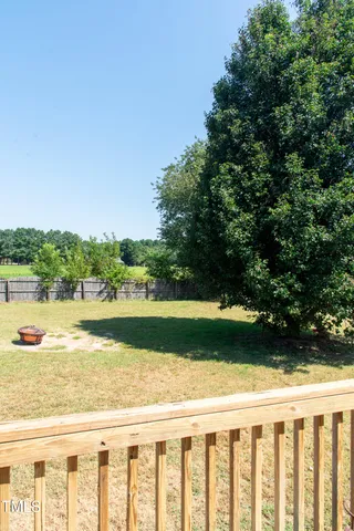 a view of lake from a yard