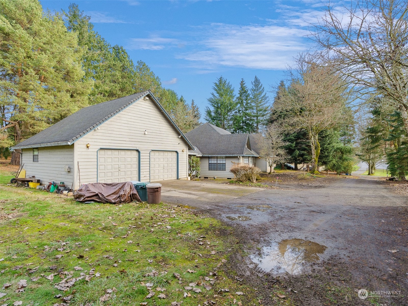 5814 Northwest 169th Street Ridgefield, WA 98642 - Photo 3 of 40 a view of a yard with a house and garden