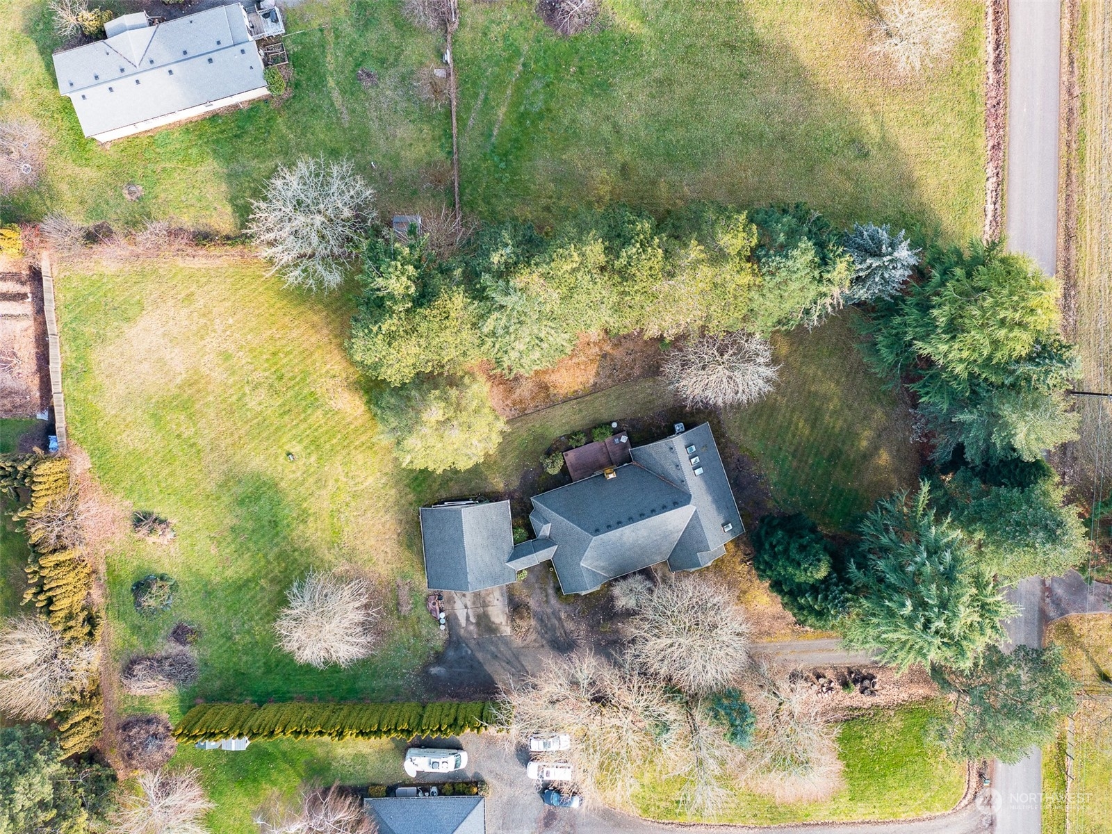 5814 Northwest 169th Street Ridgefield, WA 98642 - Photo 36 of 40 an aerial view of residential house with outdoor space