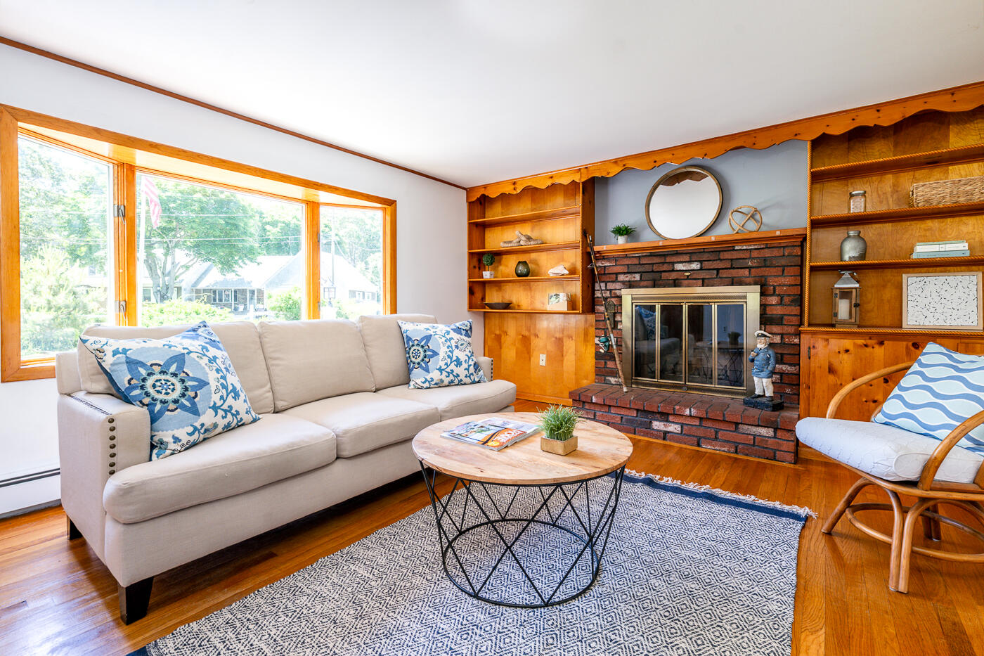 2 Pine Ridge End Truro, MA 02666 - Photo 5 of 31 a living room with fireplace furniture and a large window