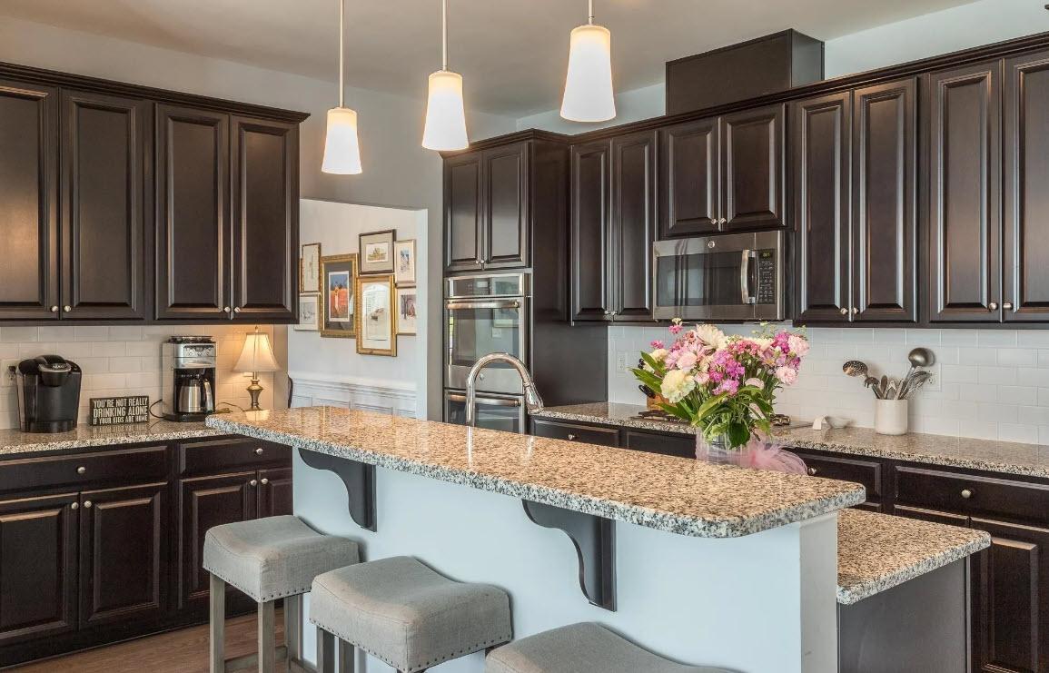 114 Willow View Lane Apex, NC 27539 - Photo 13 of 34 a kitchen with granite countertop a sink cabinets and stainless steel appliances
