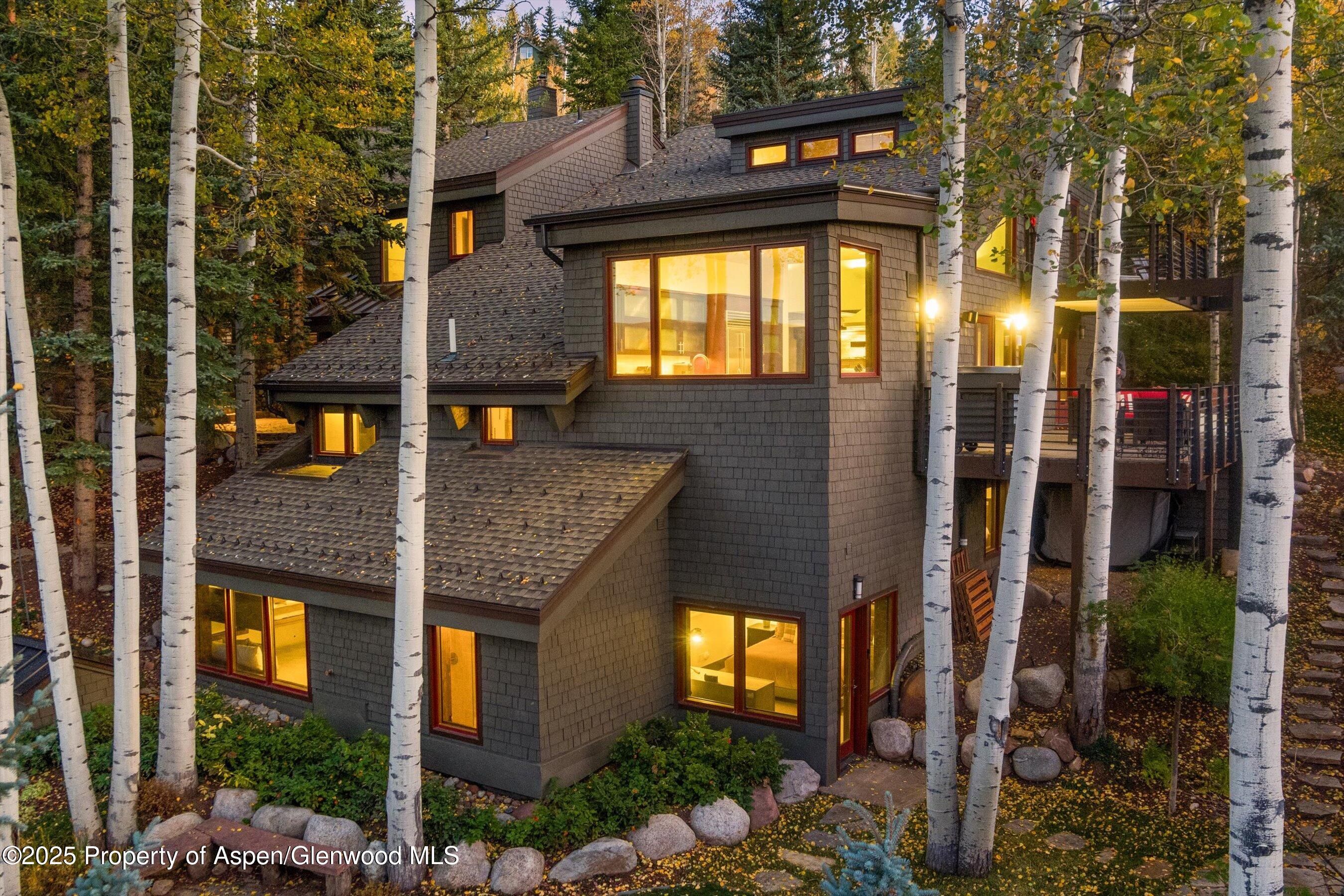 342 Ridge Road Snowmass Village, CO 81615 - Photo 2 of 40 Exterior at Twilight