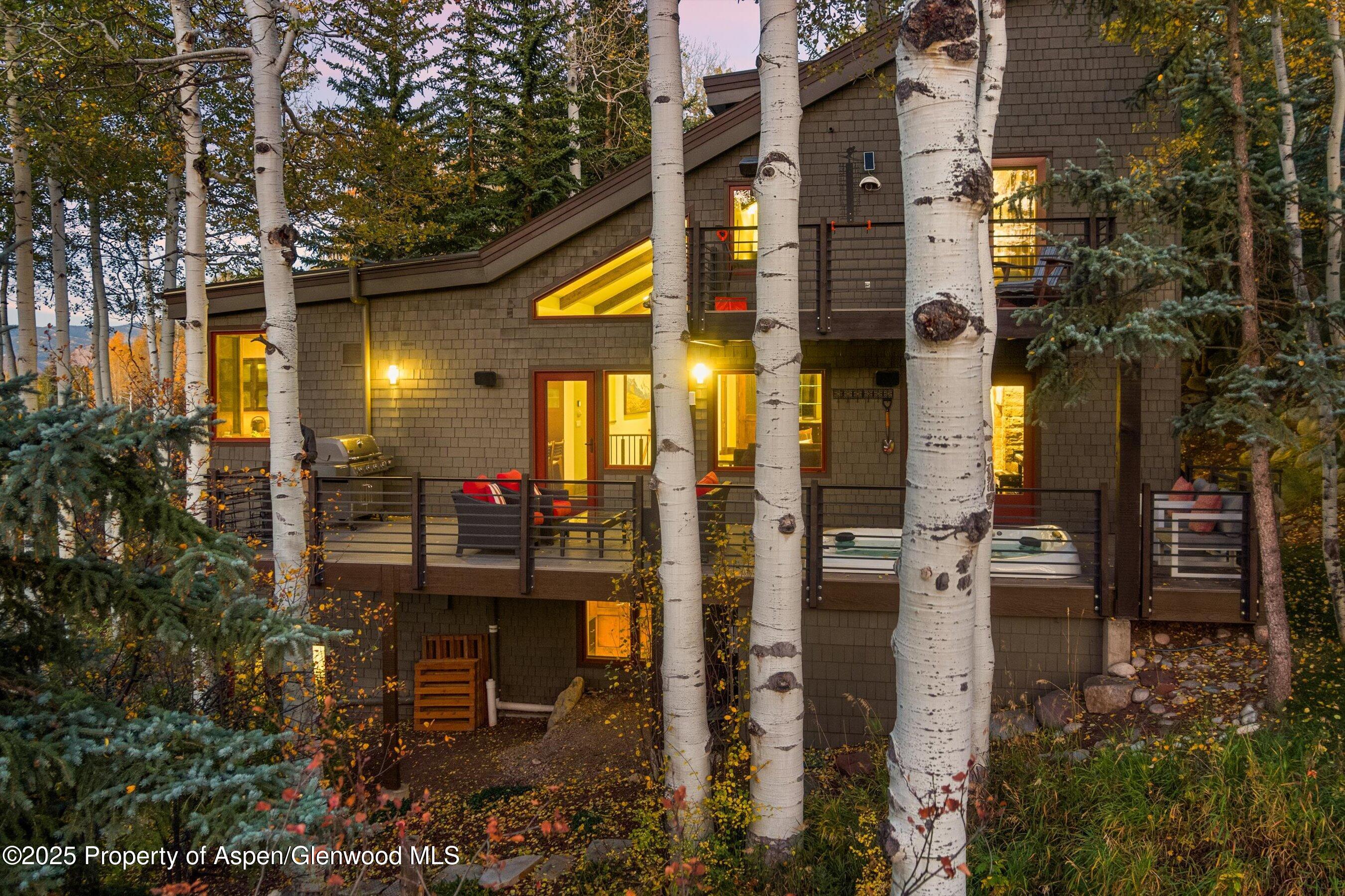 342 Ridge Road Snowmass Village, CO 81615 - Photo 33 of 40 Exterior at Twilight
