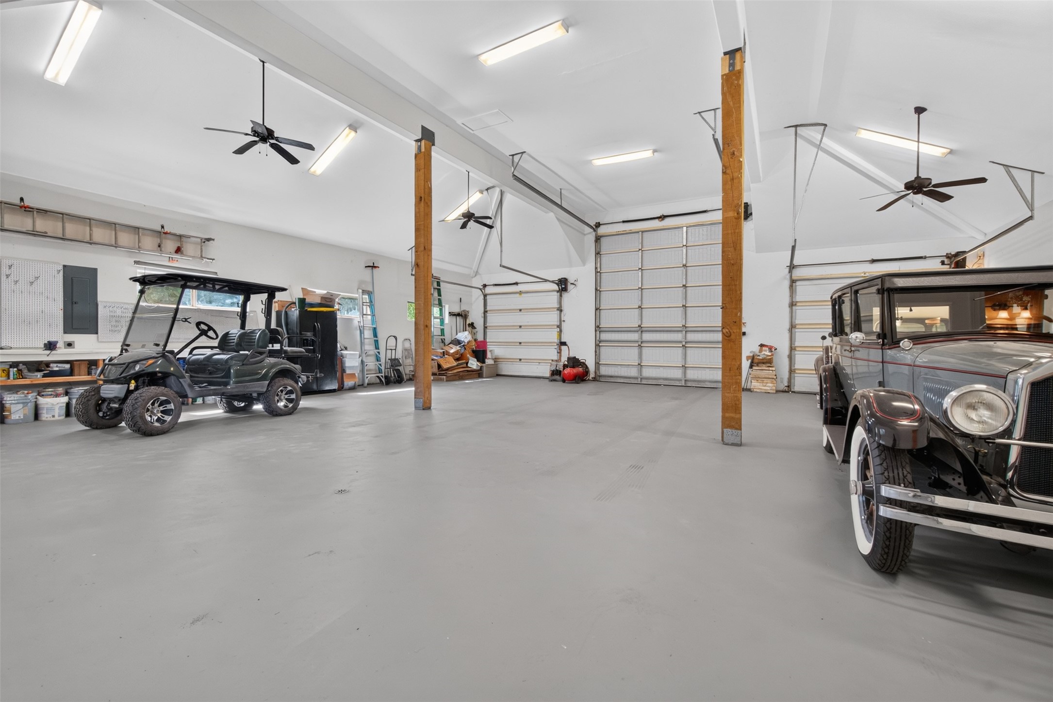 27402 Jacob's Path Lane Spring, TX 77386 - Photo 2 of 48 View of the 7 car garage with space for an RV in the middle.