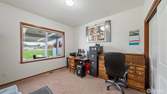 a view of workspace with workspace and a window