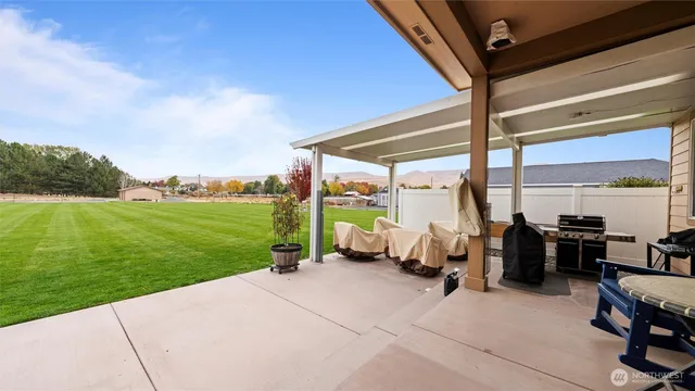 a living room with yard