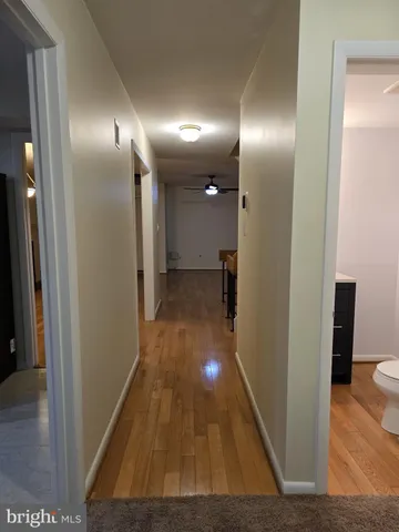 an empty room with an entryway