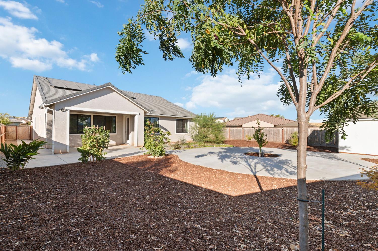 1022 Moonrise Way Madera, CA 93636 - Photo 32 of 52 a view of a house with backyard and trees