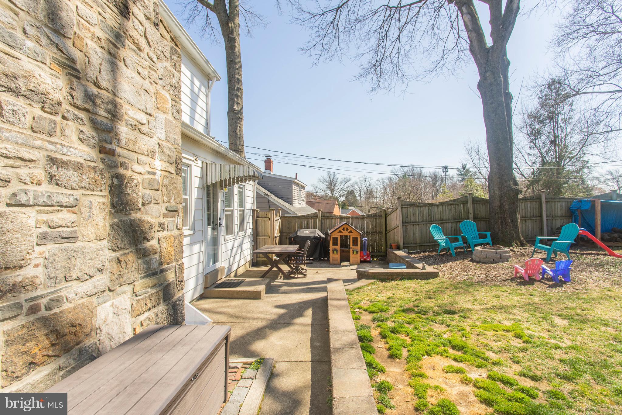 218 Fairhill Road Morton, PA 19070 - Photo 33 of 38 Fenced-In Backyard w/ Patio