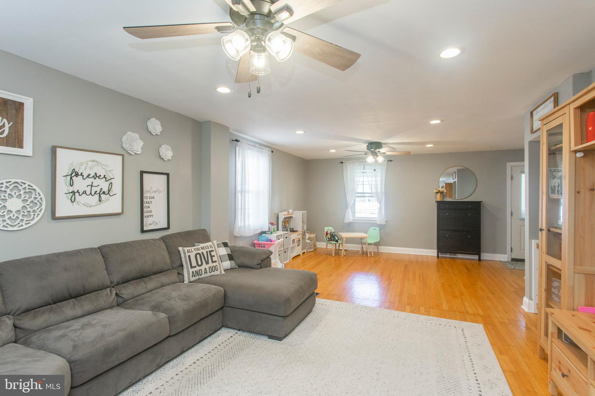 218 Fairhill Road Morton, PA 19070 - Photo 5 of 38 Open Living Room/Dining Room Combo