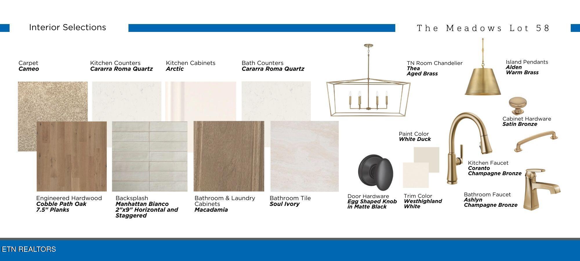 910 Shasta Daisy Road Farragut, TN 37934 - Photo 4 of 6 MDWS58 INTERIOR SELECTIONS BOARD