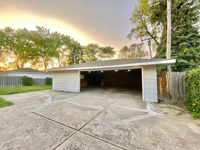front view of a house with a garage