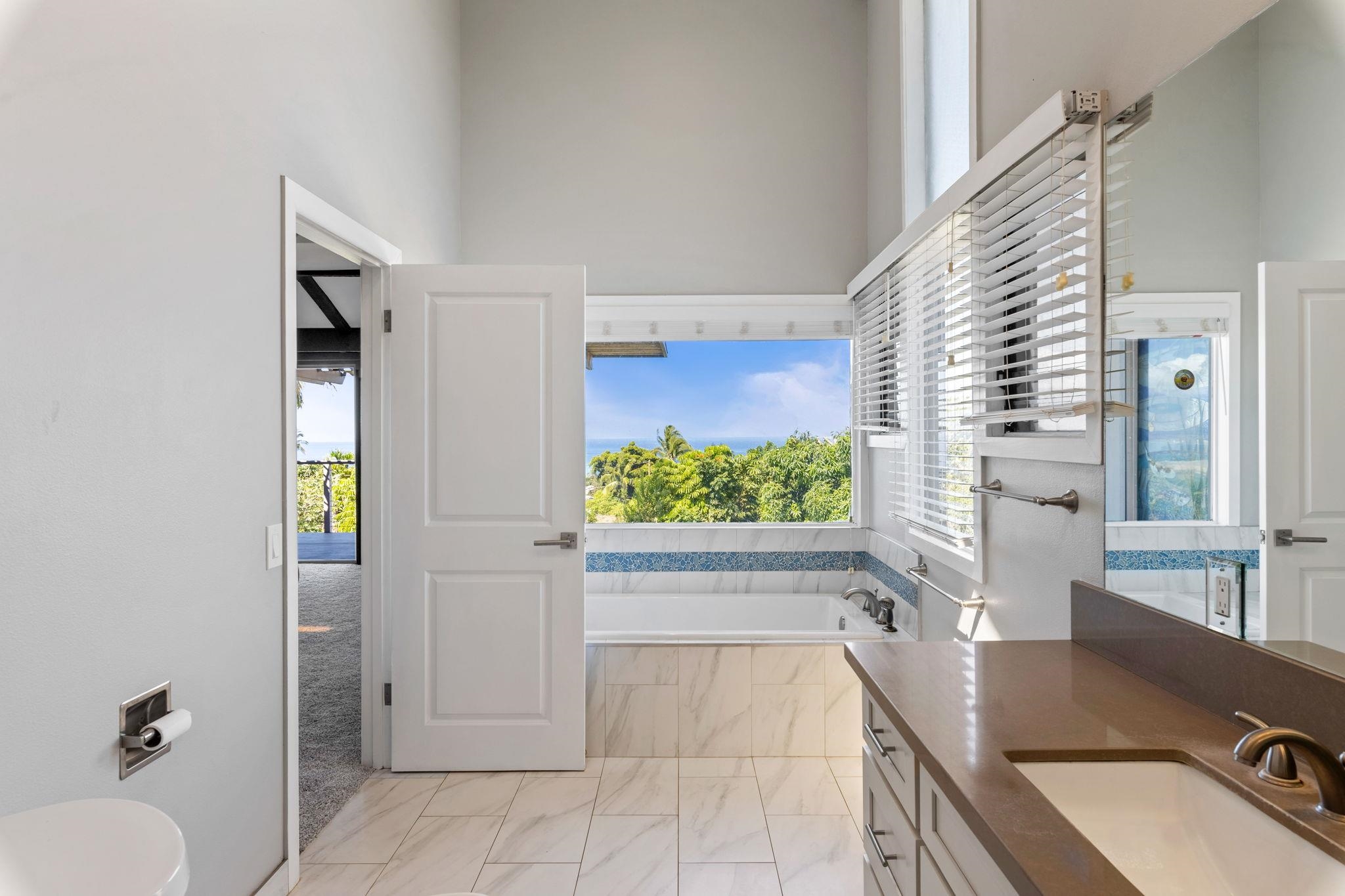 3124 Nahenahe Place Kihei, HI 96753 - Photo 24 of 50 a bathroom with a granite countertop sink a toilet and shower