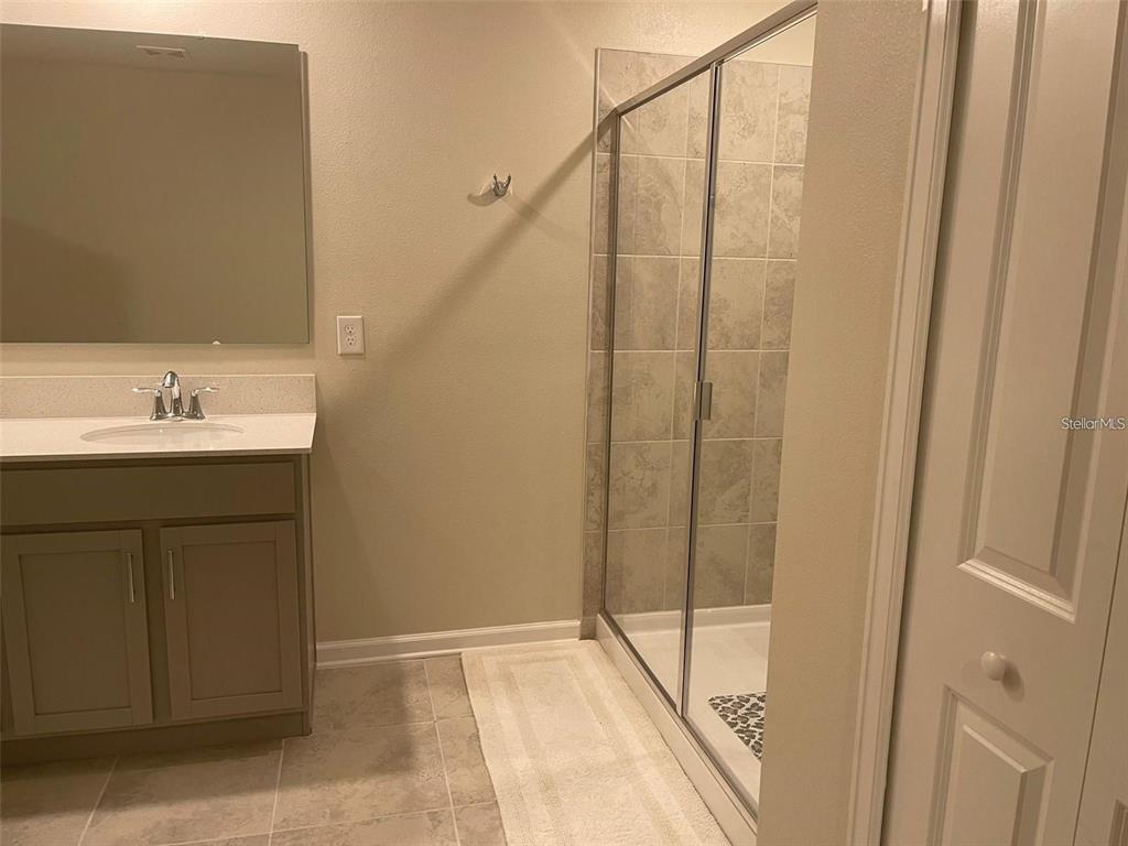 4491 Magnolia Ridge Court Kissimmee, FL 34746 - Photo 14 of 21 a bathroom with a shower and a sink