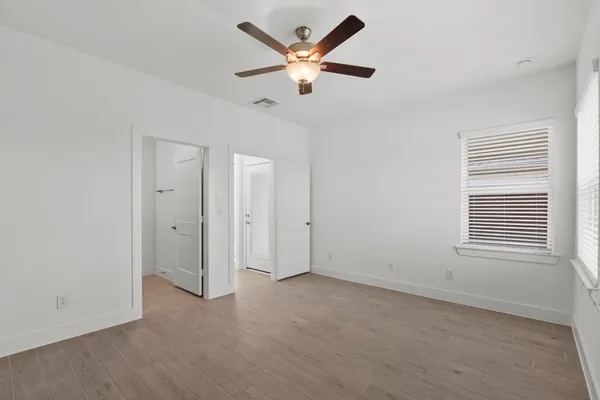 a close view of closet