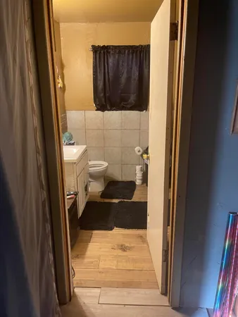 a bathroom with a sink and a shower