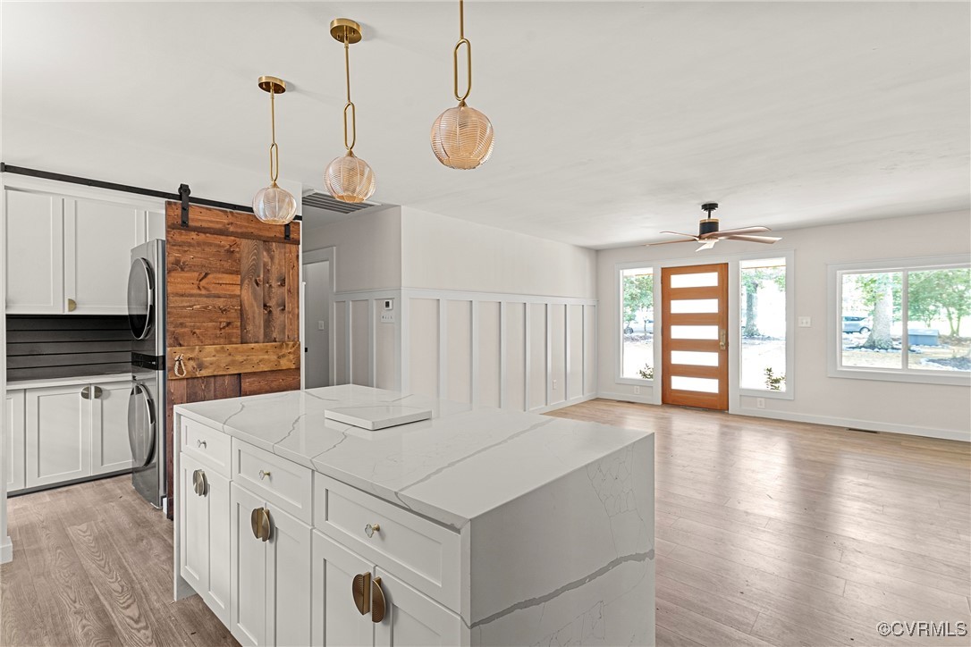 113 Rappa Run Road Topping, VA 23169 - Photo 11 of 49 Kitchen featuring stacked washing machine and drye