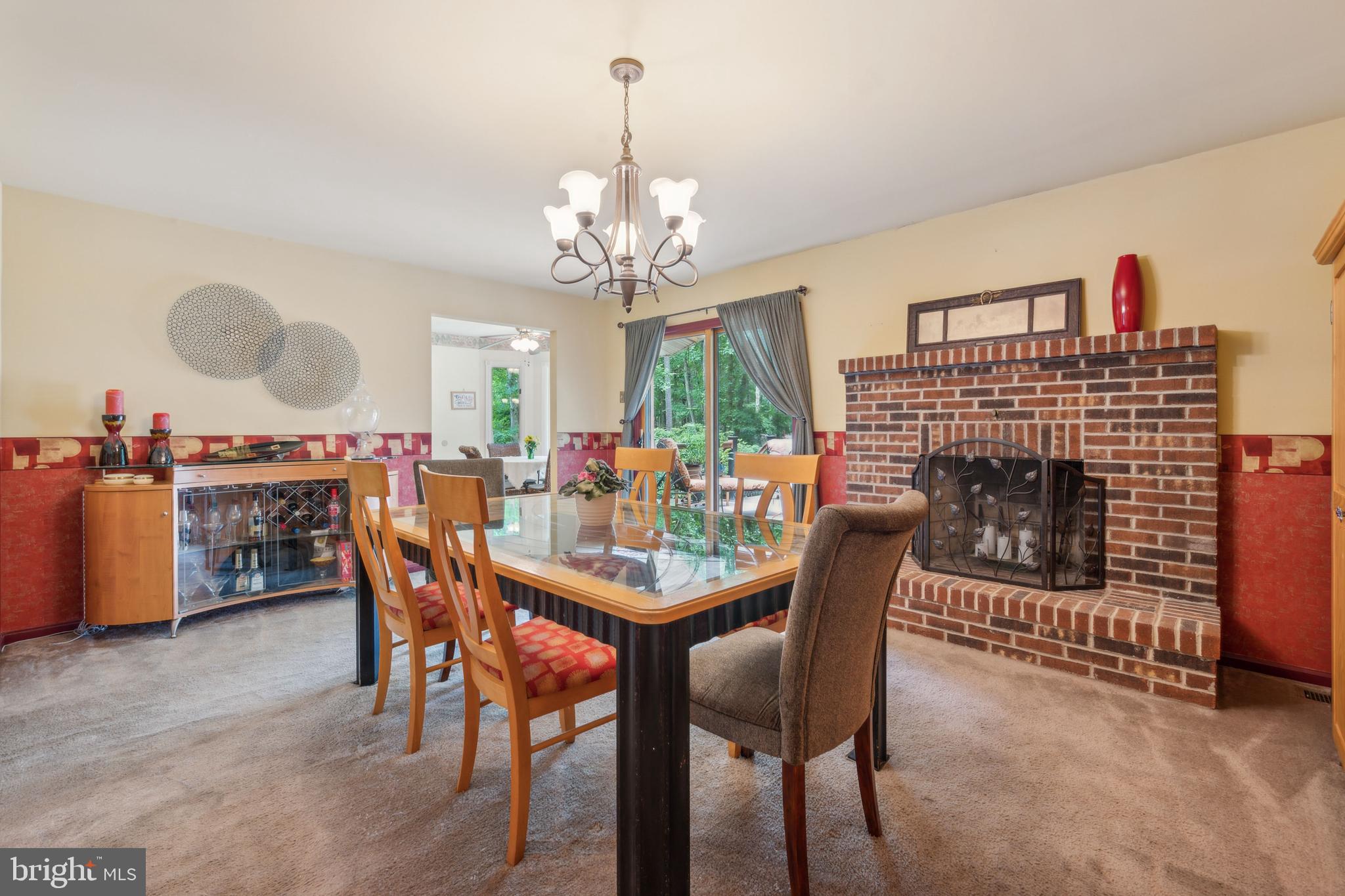 147 Oak Leaf Road Sicklerville, NJ 08081 - Photo 12 of 25 Dining Room Fireplace.