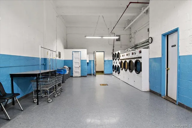 a view of storage and utility room